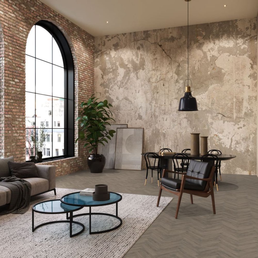 Floorlife YUP Visgraat Klik PVC Grijs - Floorlife