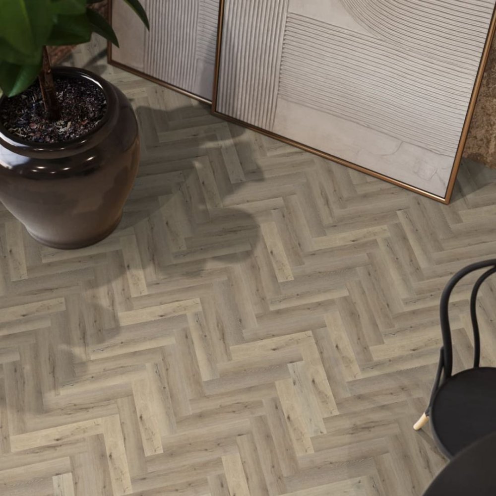 Floorlife YUP Herringbone Visgraat Plak PVC Licht hout - Floorlife