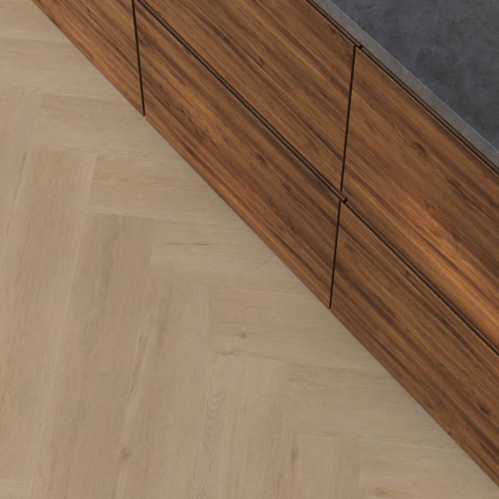 Floorlife YUP Leyton Visgraat Klik PVC Beige - Floorlife