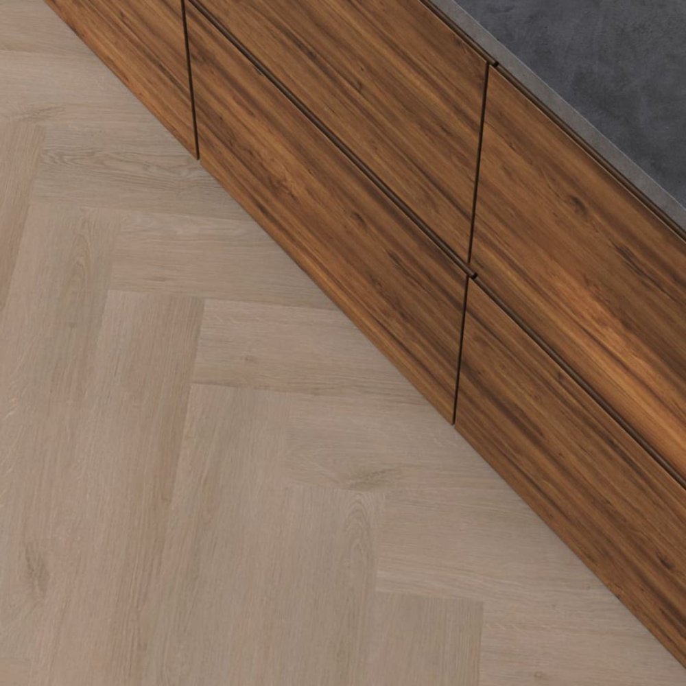 Floorlife YUP Merton Visgraat Klik PVC Donker hout - Floorlife