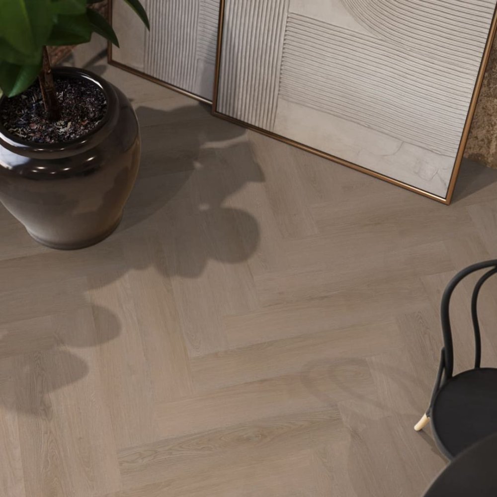 Floorlife YUP Merton Visgraat Klik PVC Donker hout - Floorlife