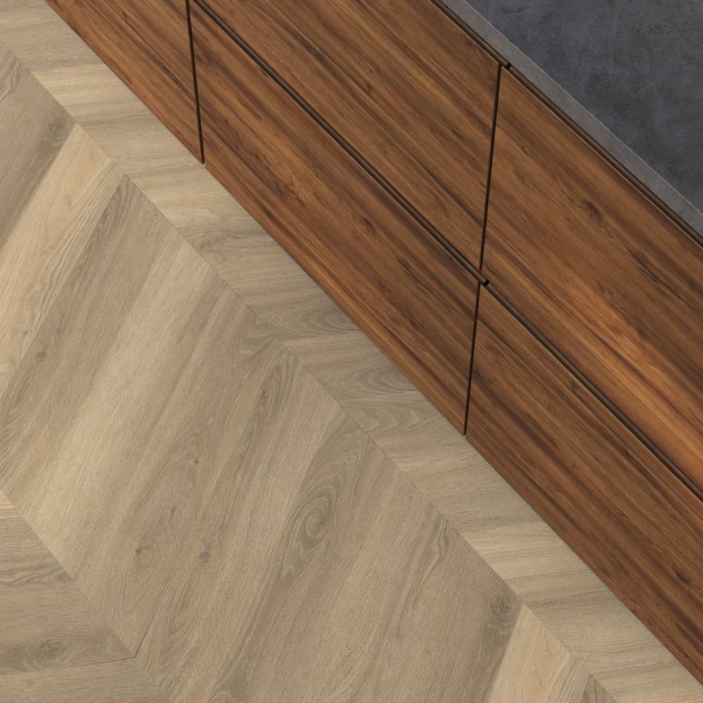 Floorlife YUP Paddington Hongaarse punt Plak PVC Beige - Floorlife