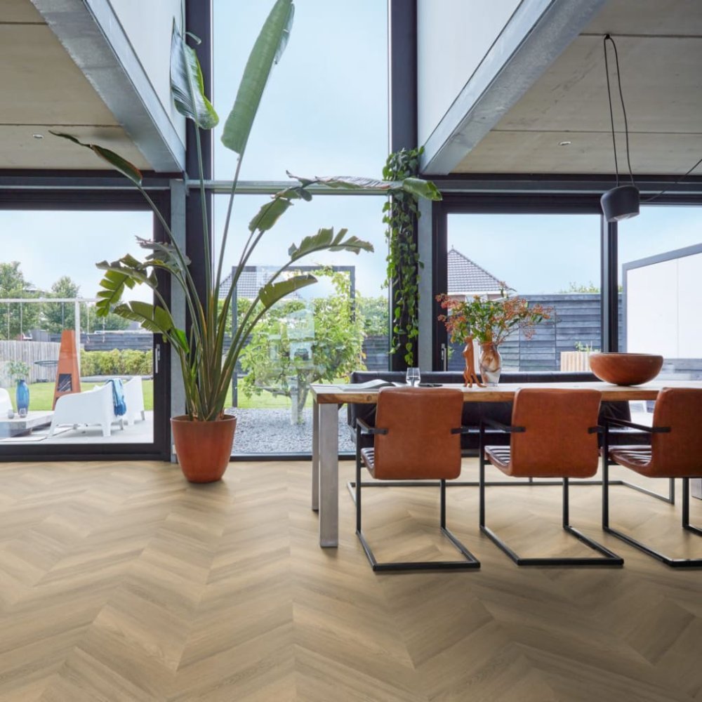 Floorlife YUP Paddington Hongaarse punt Plak PVC Naturel - Floorlife