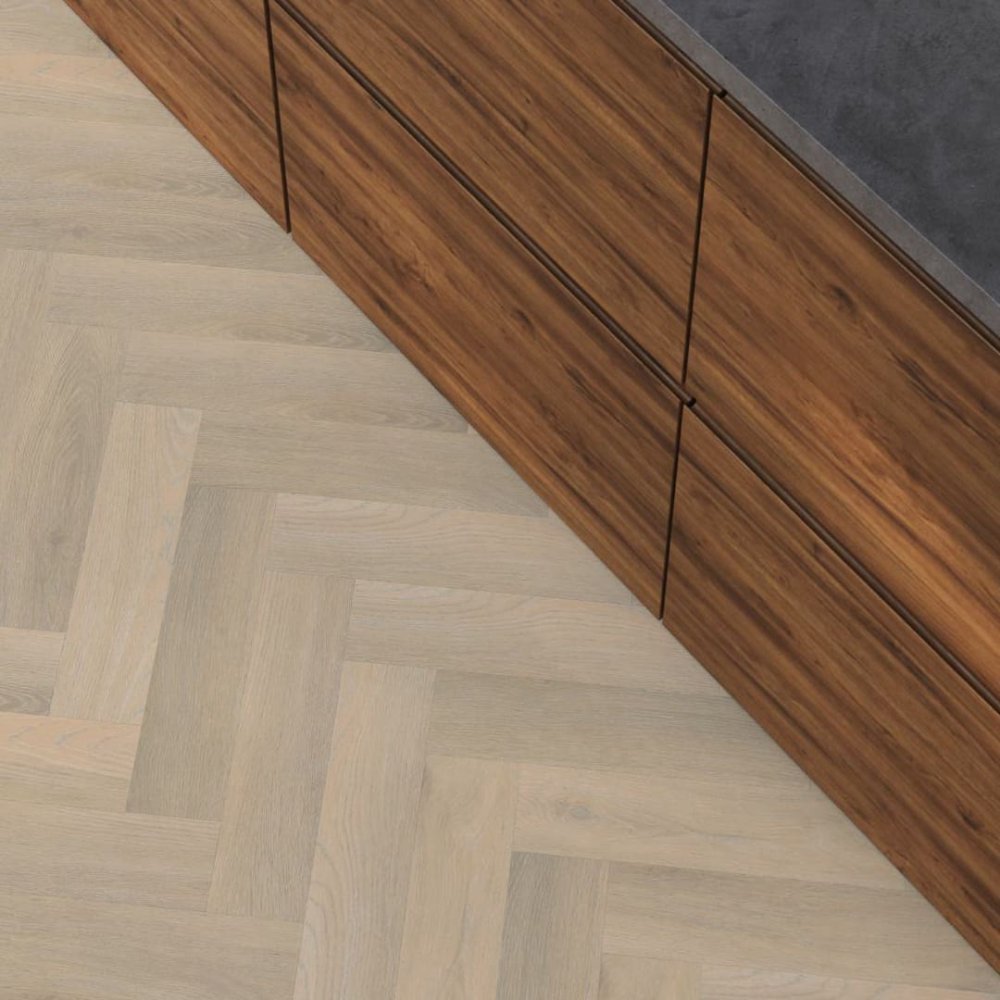 Floorlife YUP Paddington Visgraat Plak PVC Beige - Floorlife