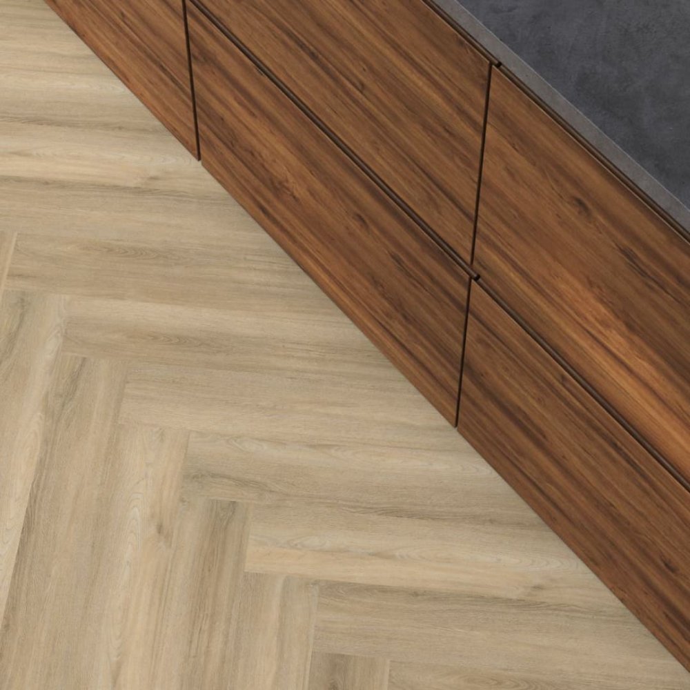 Floorlife YUP Paddington Visgraat Klik PVC Beige - Floorlife