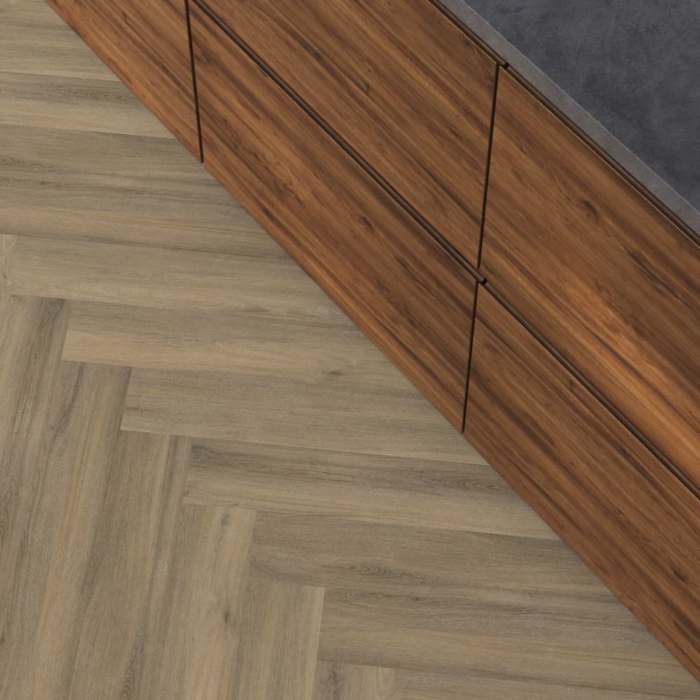 Floorlife YUP Paddington Visgraat Klik PVC Bruin - Floorlife