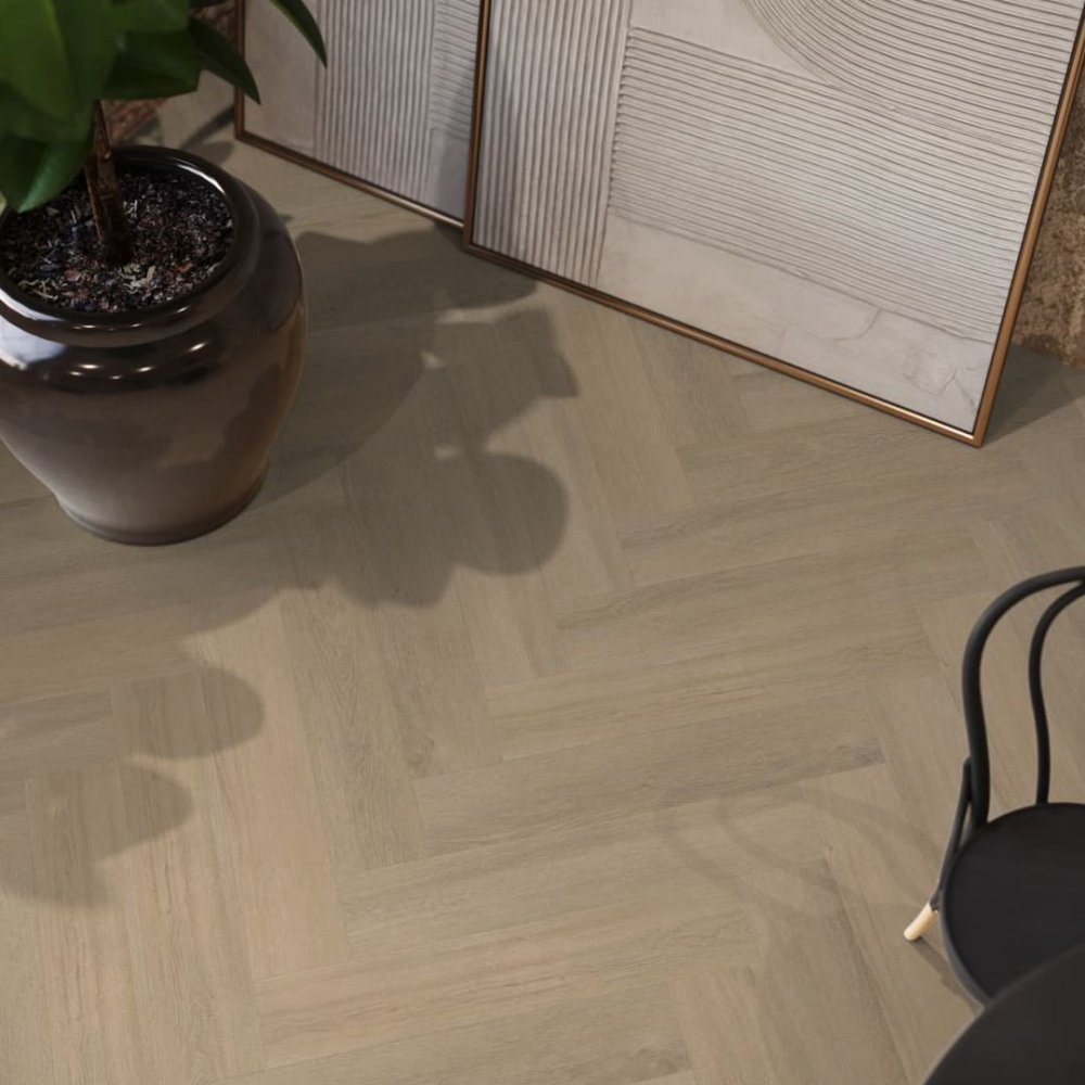 Floorlife YUP Sutton Visgraat Plak PVC Beige - Floorlife