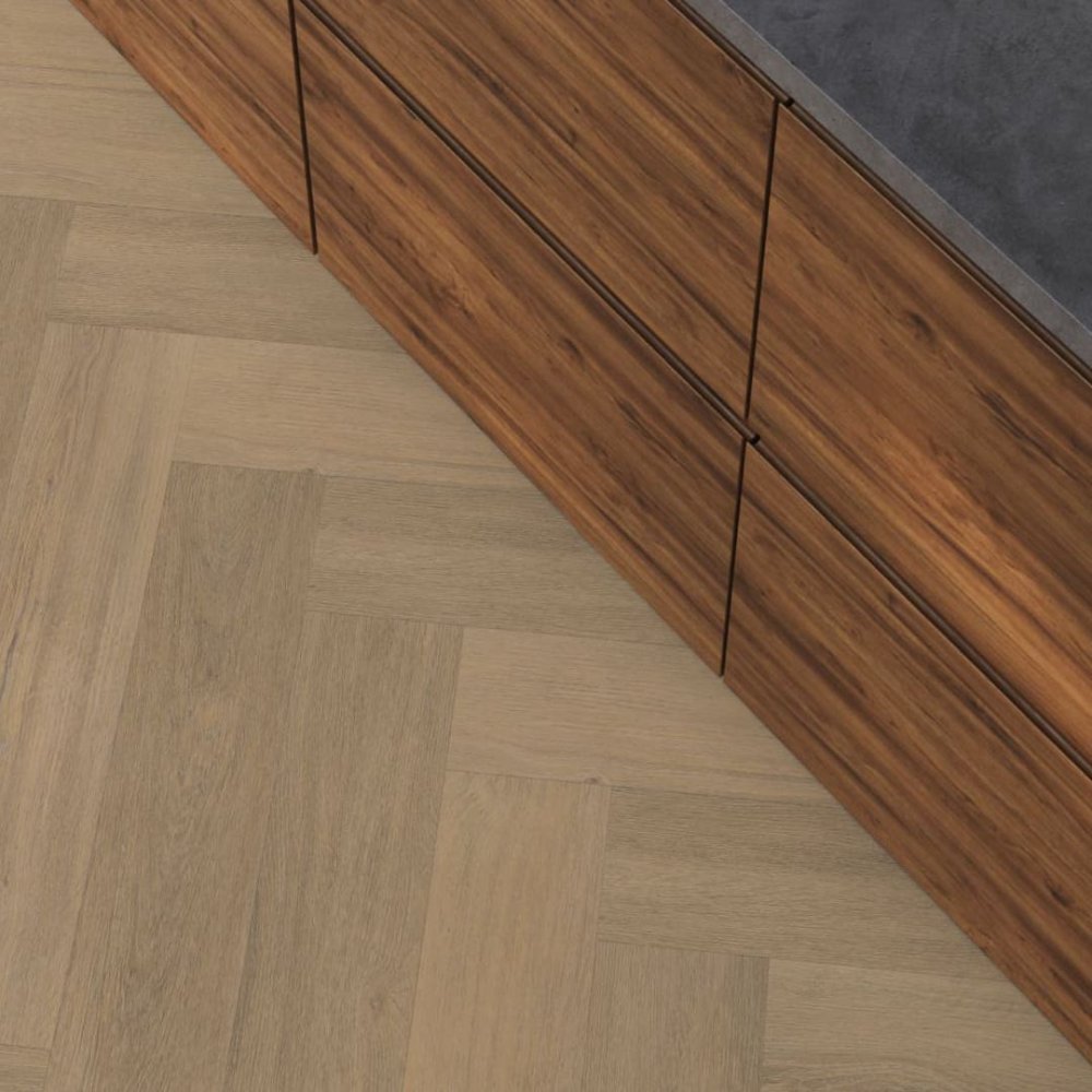 Floorlife YUP Sutton Visgraat Plak PVC Naturel - Floorlife