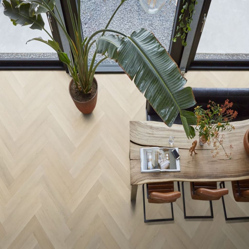 Floorlife YUP Visgraat Klik PVC Beige