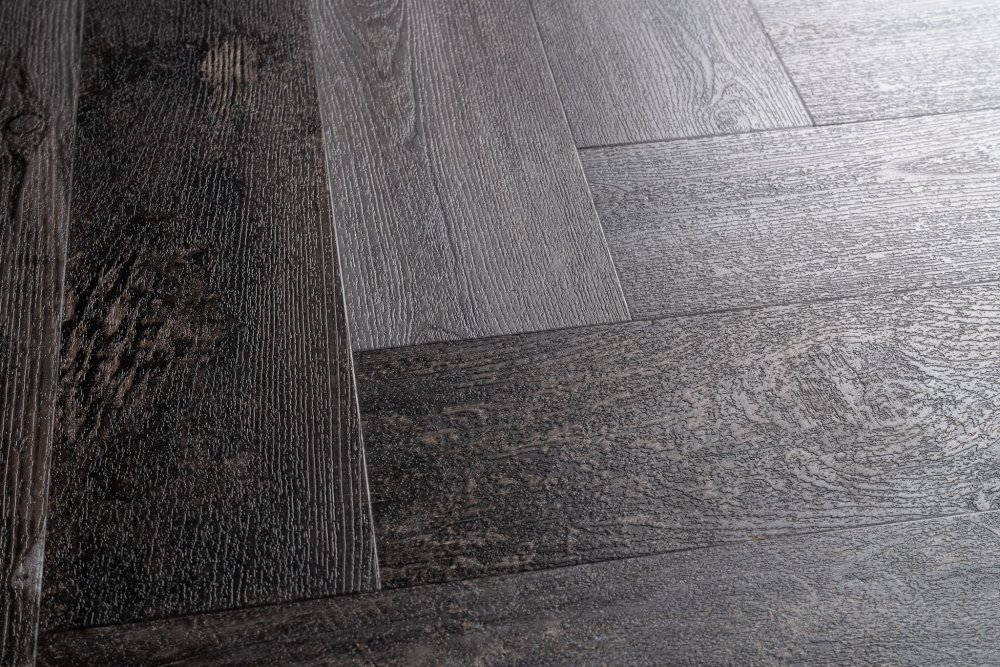 Yarenza Lux Tenebrae Visgraat Plak PVC Grijs