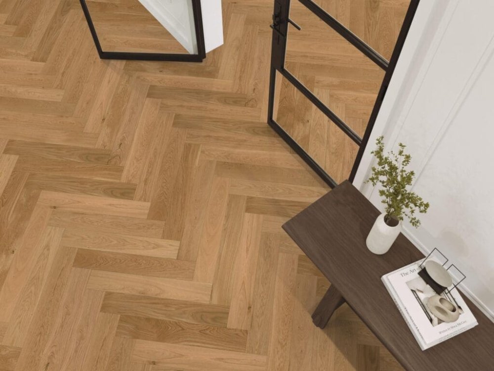 Floorlife Encino Visgraat Parket Naturel - Floorlife