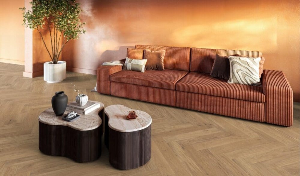 Floorlife Encino Visgraat Parket Wit