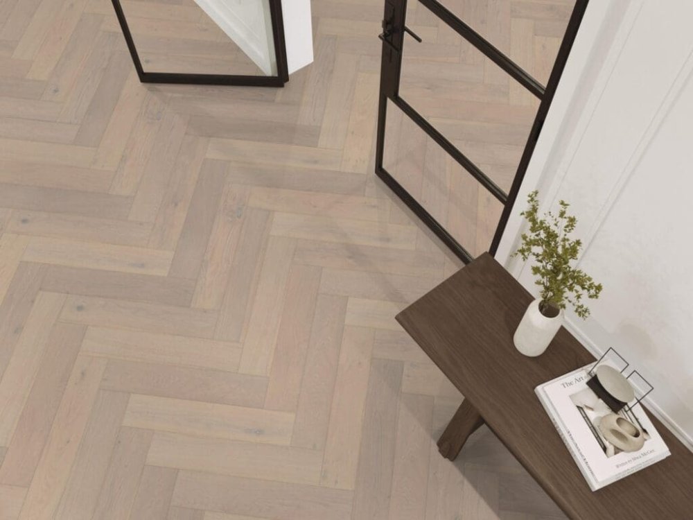 Floorlife Beverly Hills Visgraat Parket Wit - Floorlife