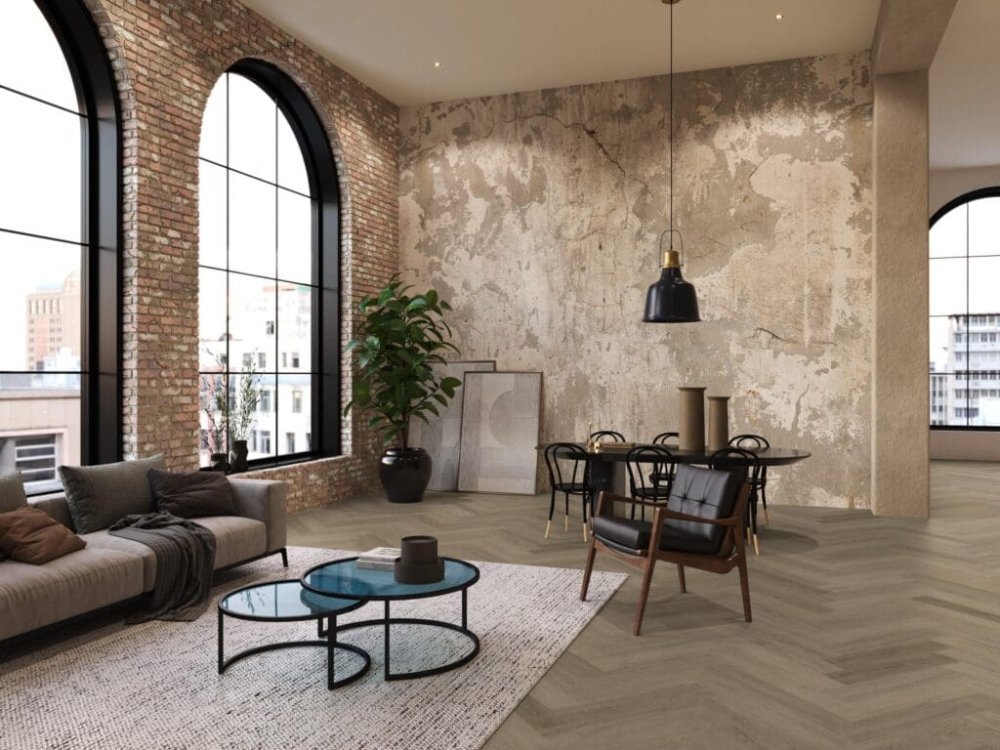 Floorlife YUP Sutton Rechte plank Klik PVC Bruin - Floorlife