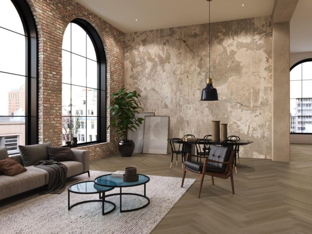 Floorlife YUP XL Brentford Rechte plank Klik PVC Bruin - Floorlife