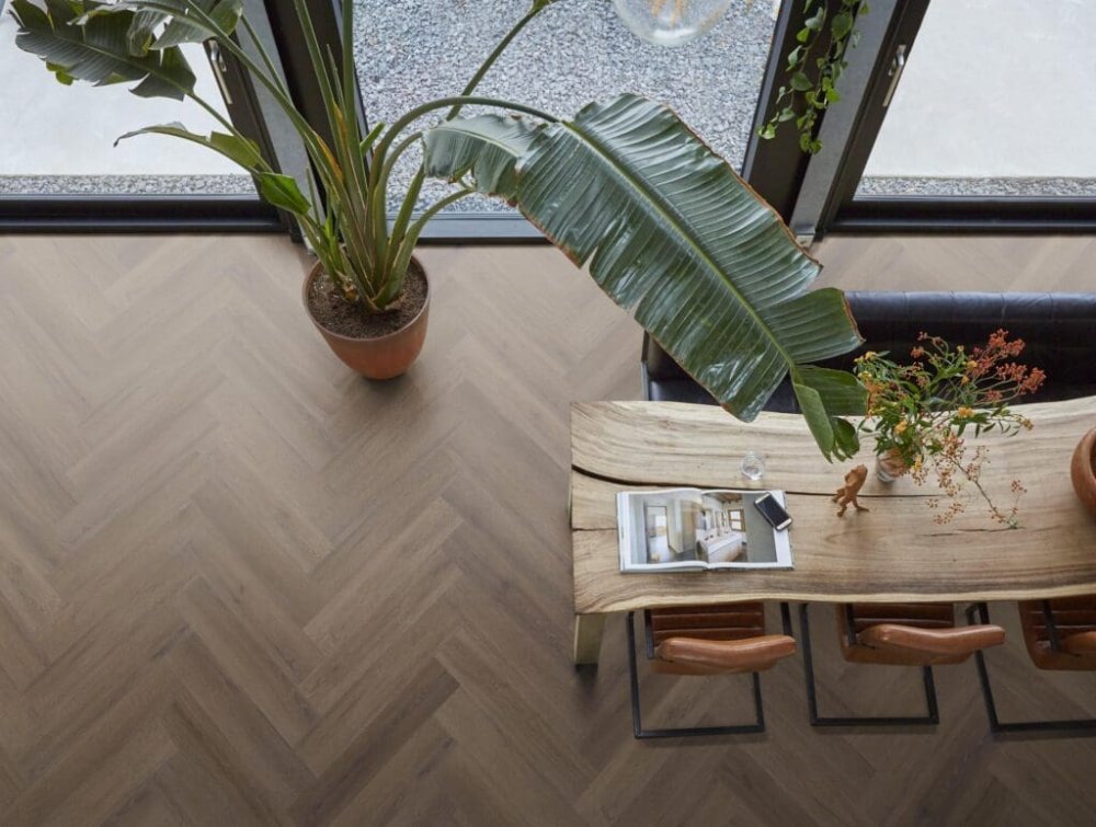 Floorlife YUP XL Greenford Rechte plank Klik PVC Bruin
