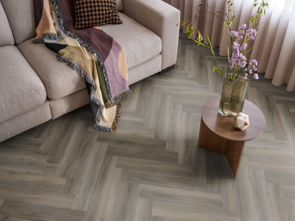 Ambiant Spigato Avanto Visgraat Klik PVC Antraciet - Ambiant