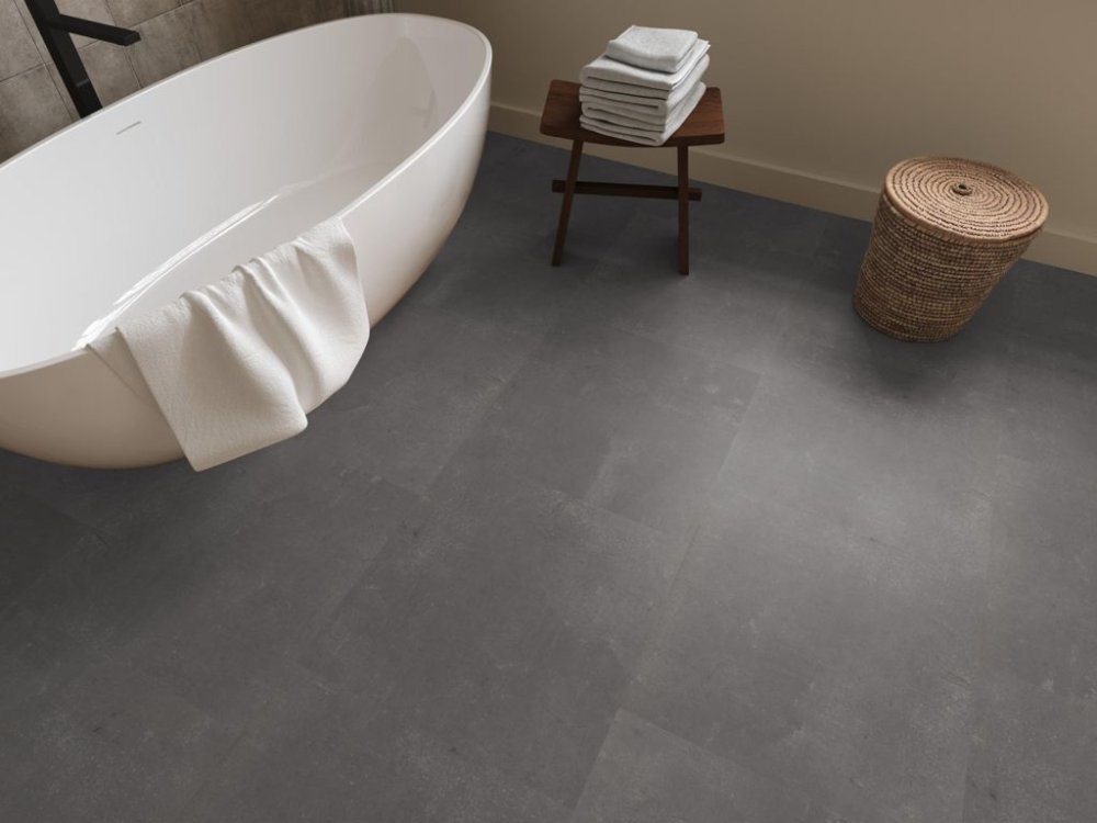 Ambiant Ceramo Visgraat Klik PVC Antraciet - Ambiant