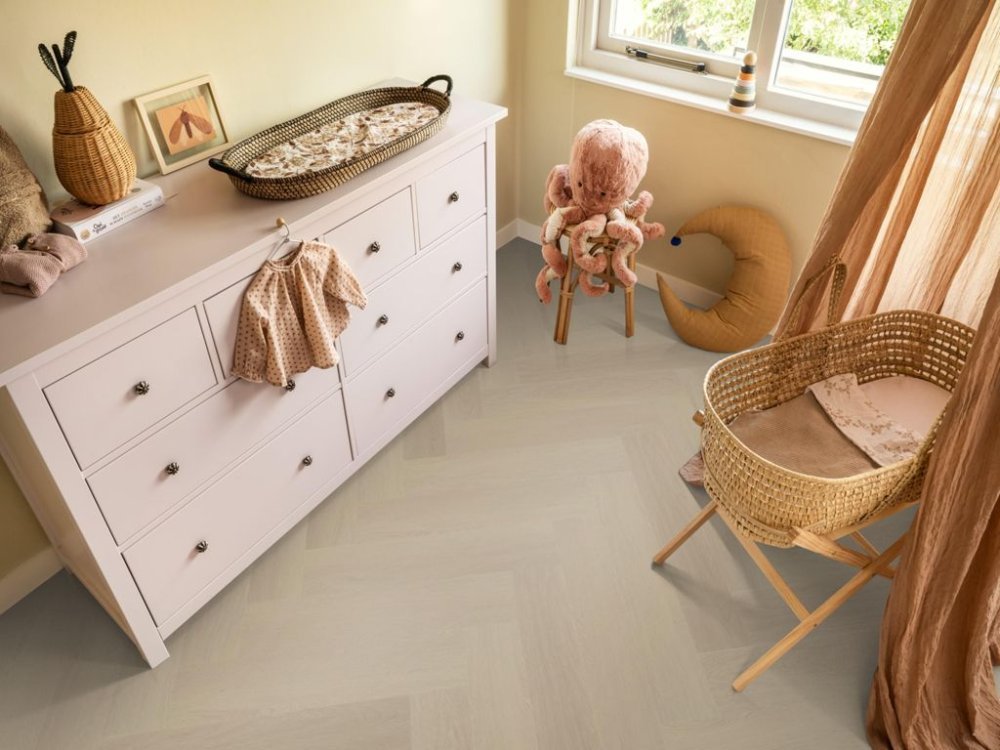 Ambiant Spigato Estino Visgraat Klik PVC Beige - Ambiant