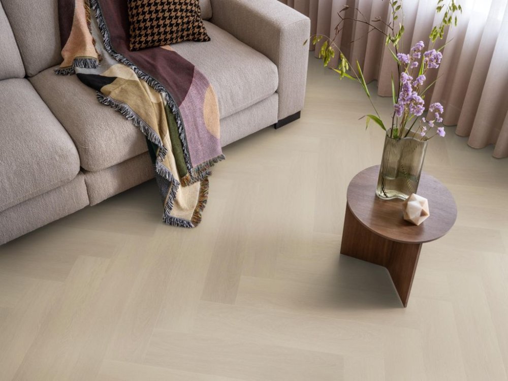 Ambiant Spigato Estino Visgraat Klik PVC Beige - Ambiant
