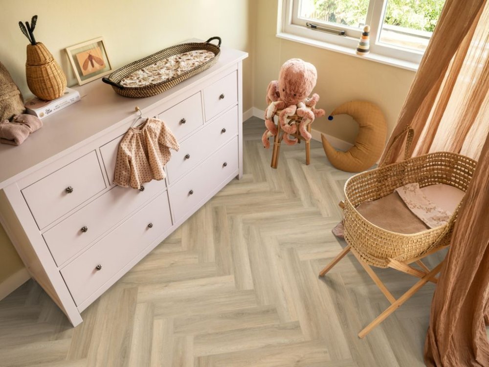 Ambiant Spigato Avanto Visgraat Klik PVC Beige - Ambiant