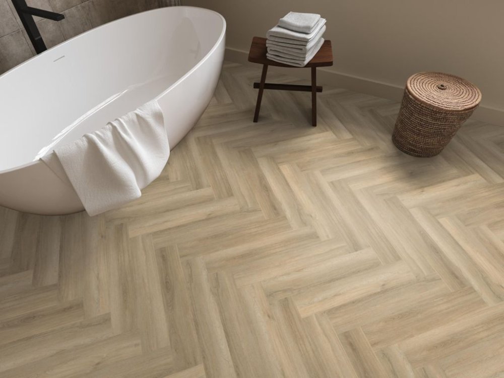 Ambiant Spigato Avanto Visgraat Klik PVC Beige - Ambiant