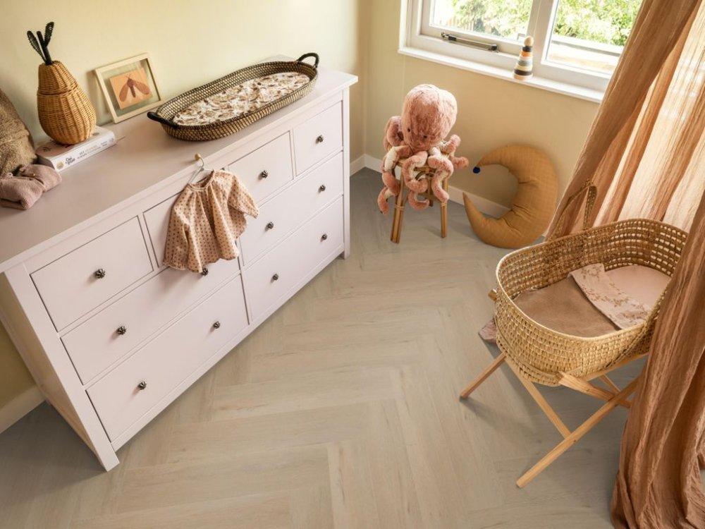 Ambiant Spigato Vivero Visgraat Klik PVC Beige - Ambiant