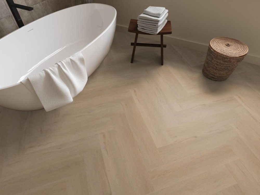 Ambiant Spigato Vivero Visgraat Klik PVC Beige - Ambiant