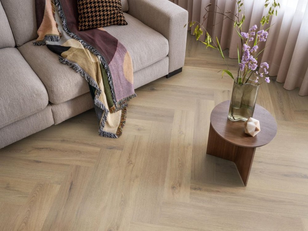 Ambiant Spigato Visgraat Klik PVC Bruin - Ambiant