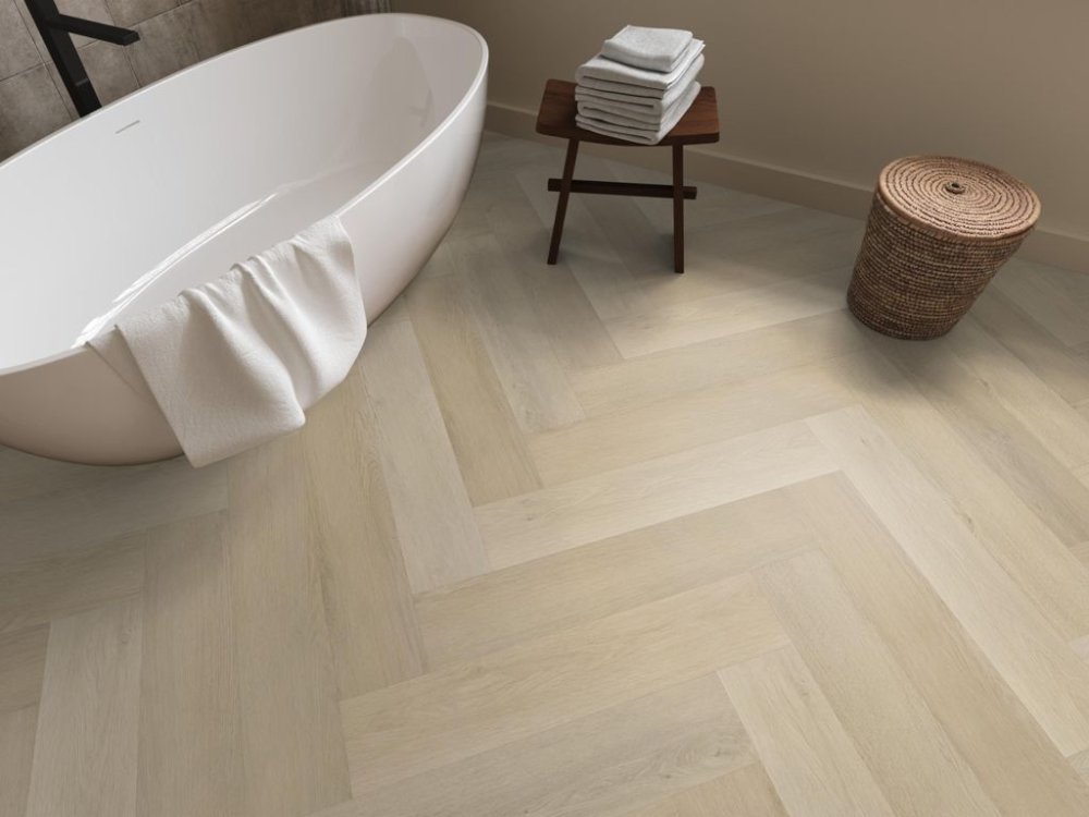 Ambiant Spigato Visgraat Klik PVC Beige - Ambiant