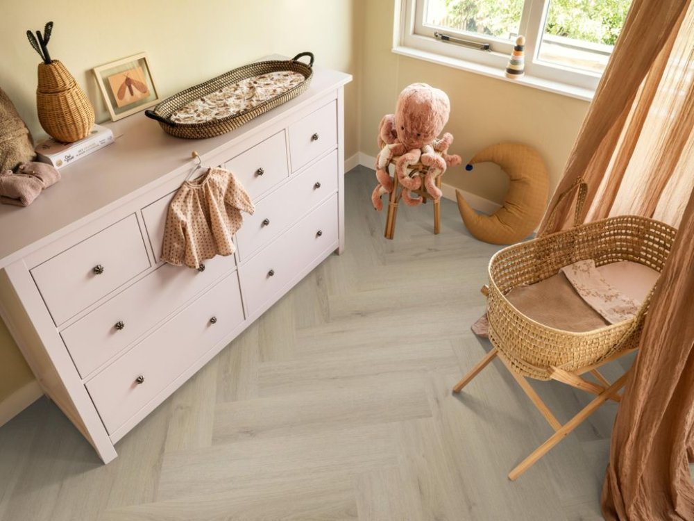 Ambiant Spigato Visgraat Klik PVC Beige - Ambiant