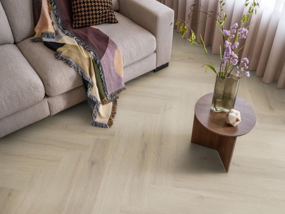 Ambiant Spigato Visgraat Klik PVC Beige - Ambiant