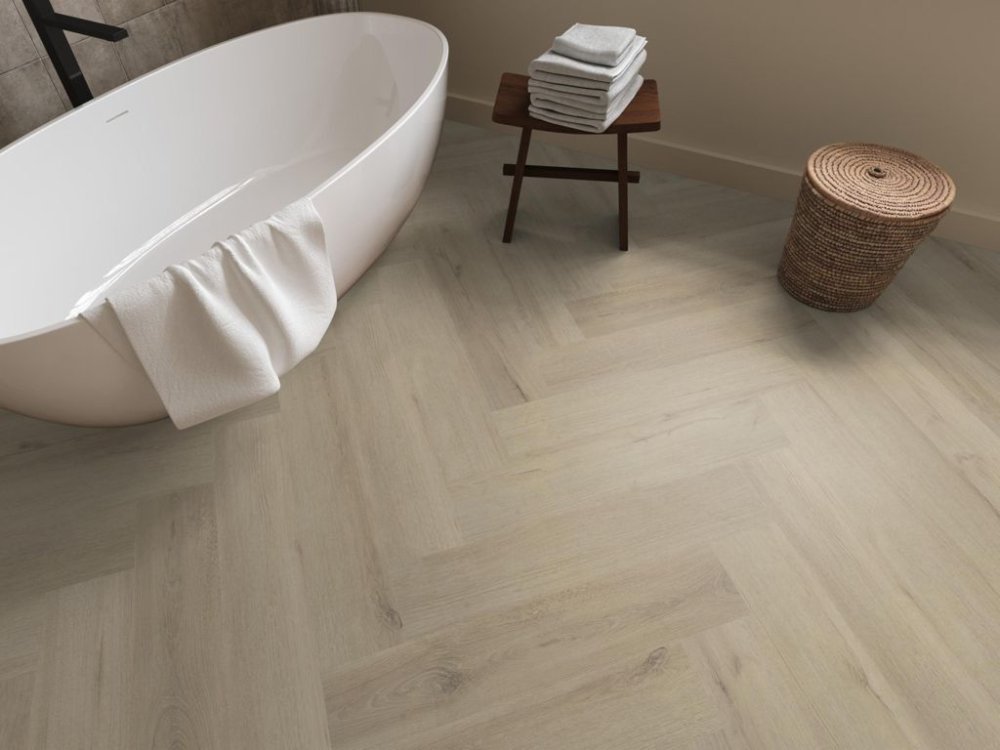 Ambiant Spigato Visgraat Klik PVC Beige - Ambiant