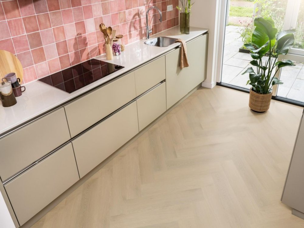 Ambiant Spigato Navaro Visgraat Klik PVC Naturel - Ambiant