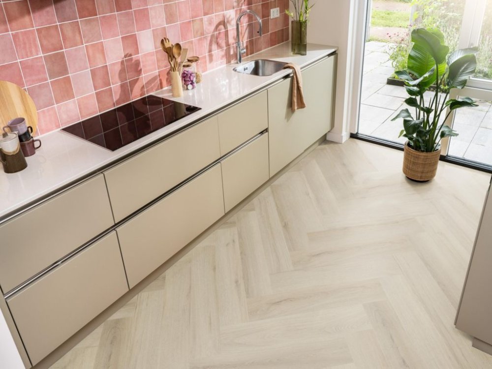 Ambiant Spigato Visgraat Klik PVC Bruin - Ambiant