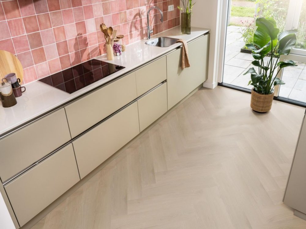 Ambiant Spigato Navaro Visgraat Klik PVC Bruin - Ambiant