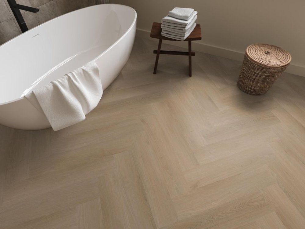 Ambiant Spigato Navaro Visgraat Klik PVC Bruin - Ambiant