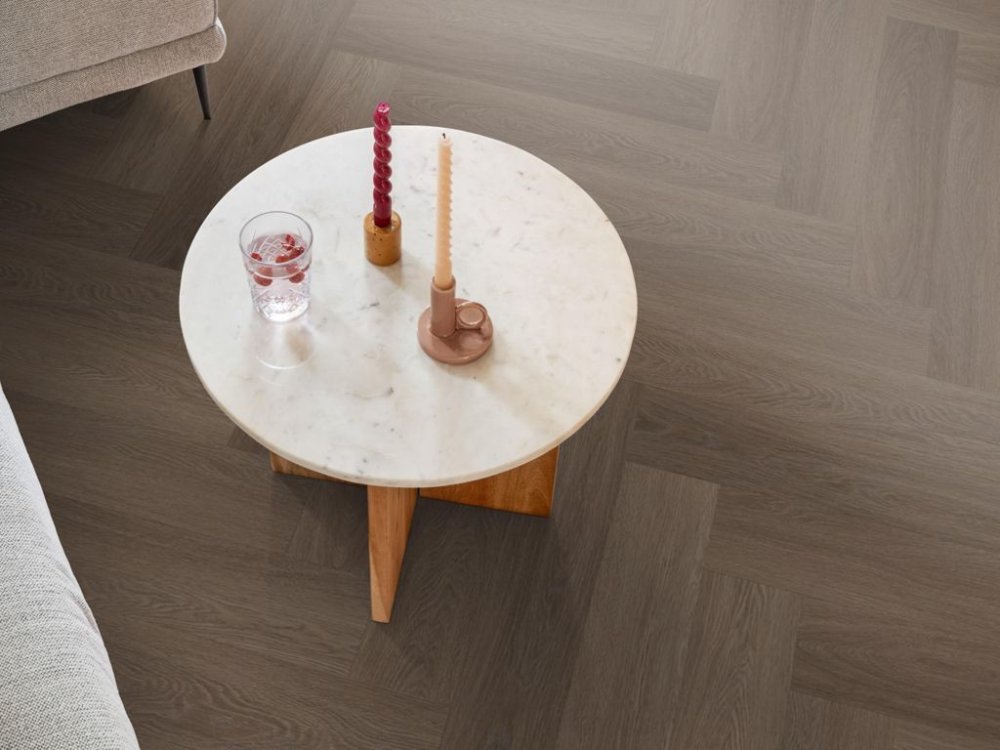 Ambiant Spigato Estino Visgraat Klik PVC Bruin