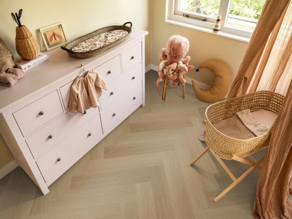 Ambiant Spigato Estino Visgraat Klik PVC Bruin - Ambiant