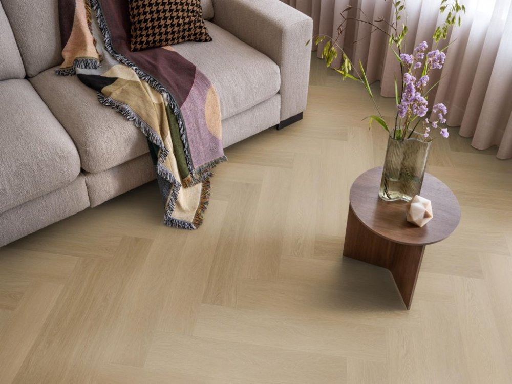 Ambiant Spigato Estino Visgraat Klik PVC Bruin - Ambiant
