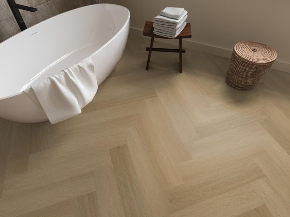 Ambiant Spigato Estino Visgraat Klik PVC Bruin - Ambiant