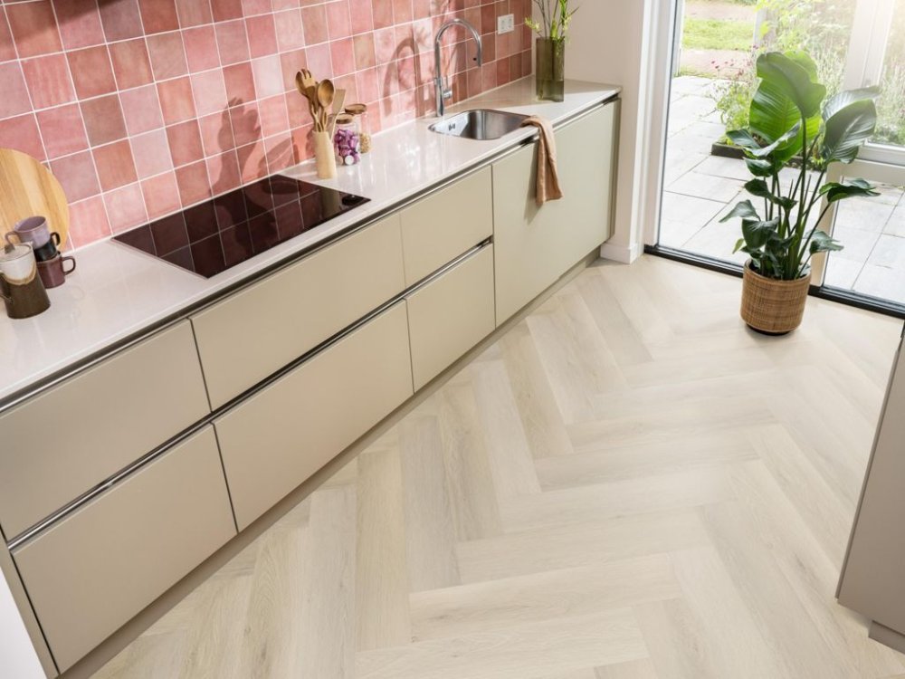Ambiant Spigato Visgraat Klik PVC Naturel - Ambiant