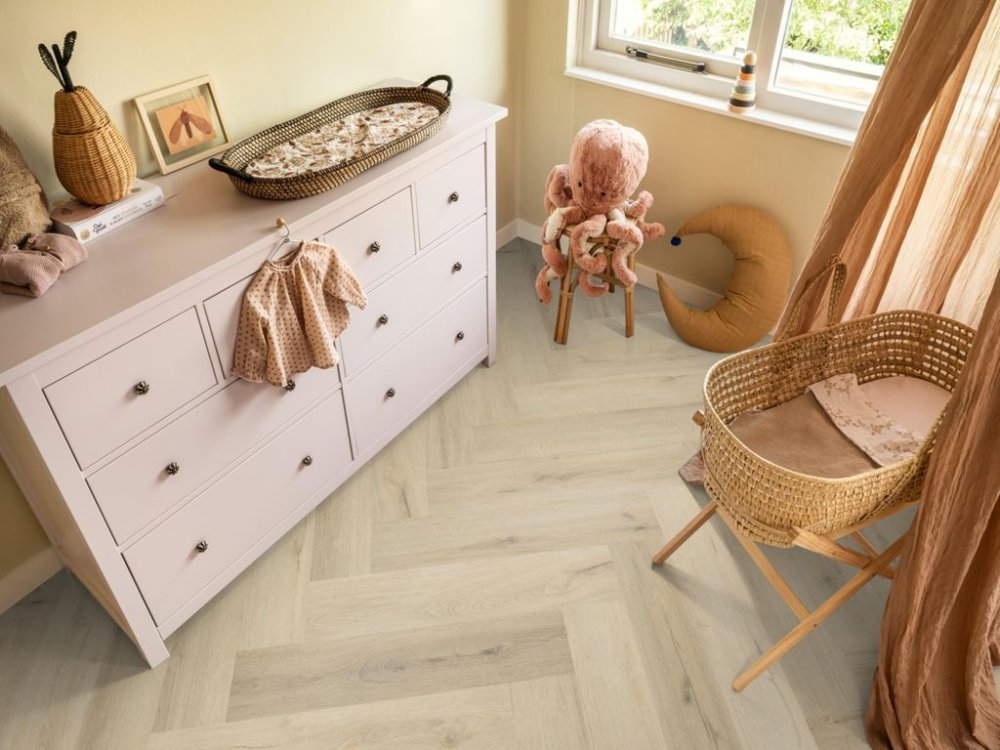 Ambiant Spigato Visgraat Klik PVC Beige - Ambiant