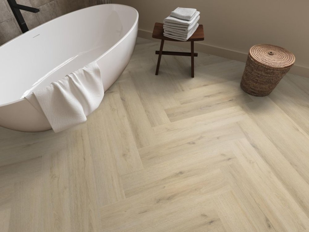 Ambiant Spigato Visgraat Klik PVC Beige - Ambiant