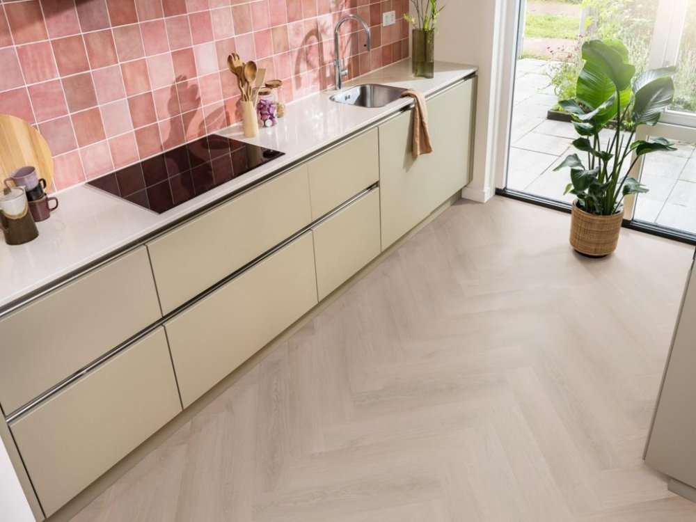 Ambiant Spigato Navaro Visgraat Klik PVC Bruin - Ambiant