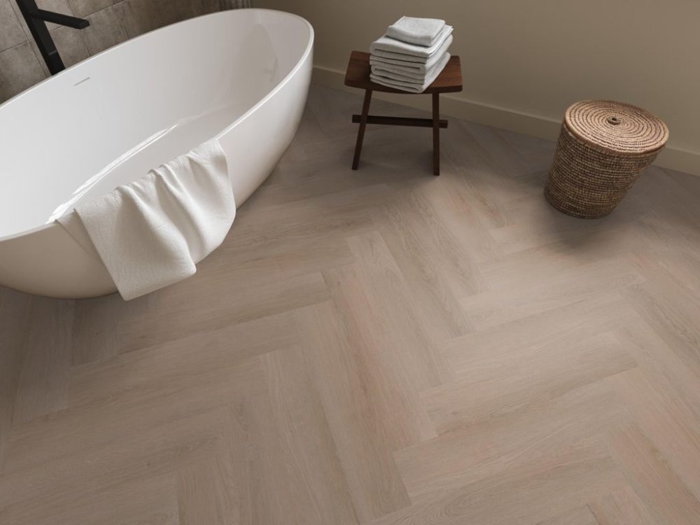 Ambiant Spigato Navaro Visgraat Klik PVC Bruin - Ambiant