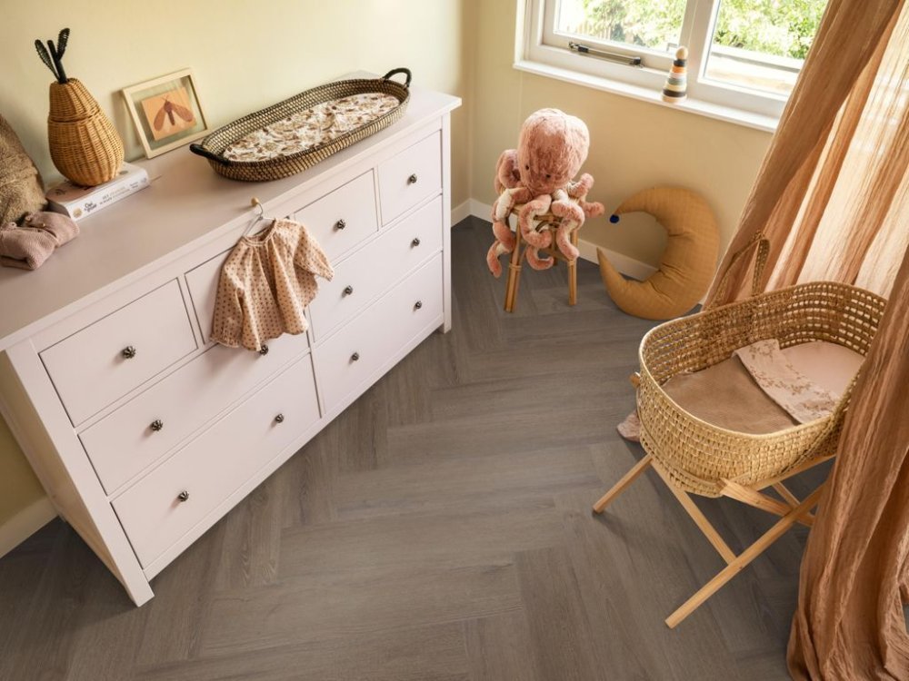 Ambiant Spigato Visgraat Klik PVC Bruin - Ambiant