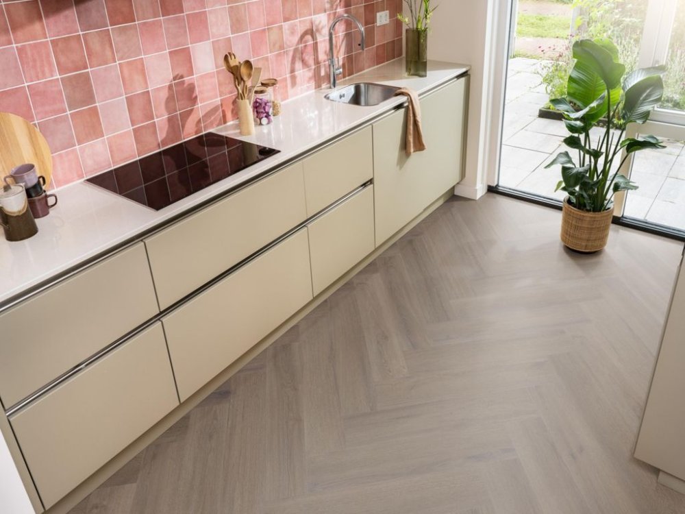 Ambiant Spigato Visgraat Klik PVC Bruin - Ambiant