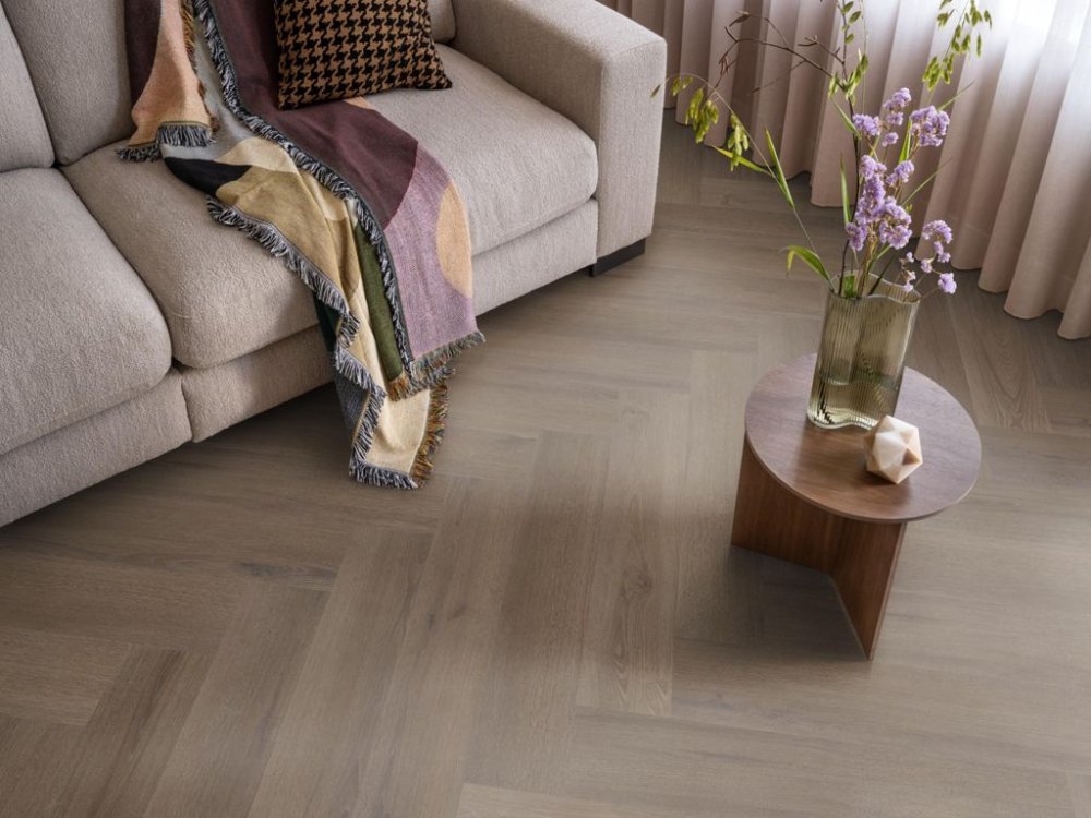 Ambiant Spigato Visgraat Klik PVC Bruin - Ambiant