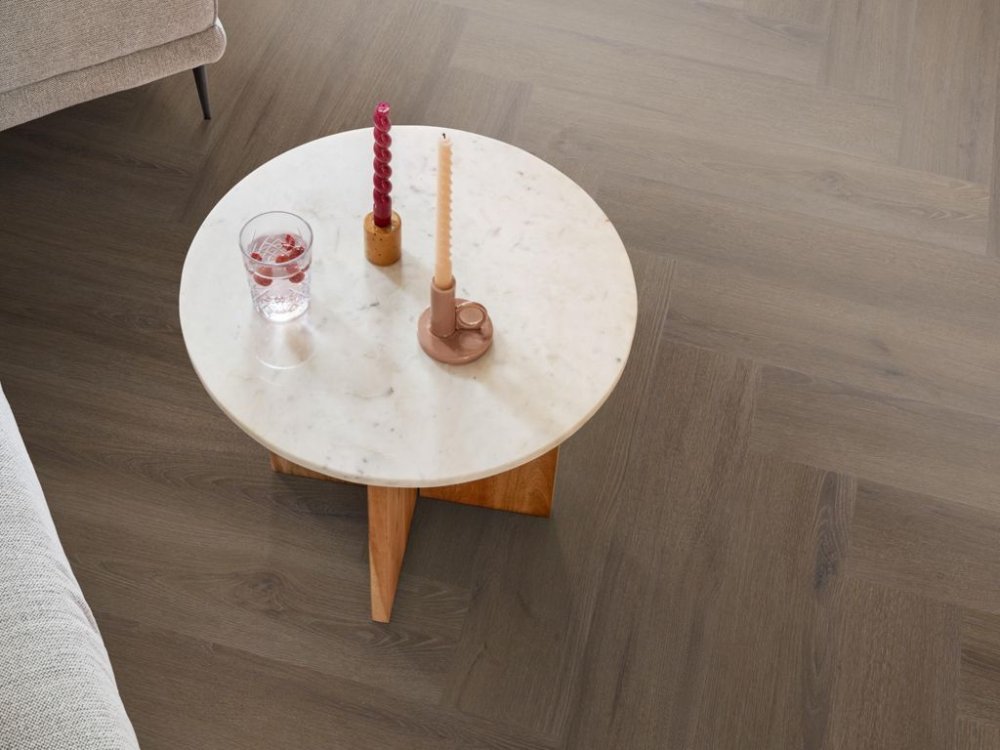 Ambiant Spigato Visgraat Klik PVC Bruin